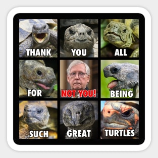 Funny Anti Mitch McConnell Turtle Meme Sticker